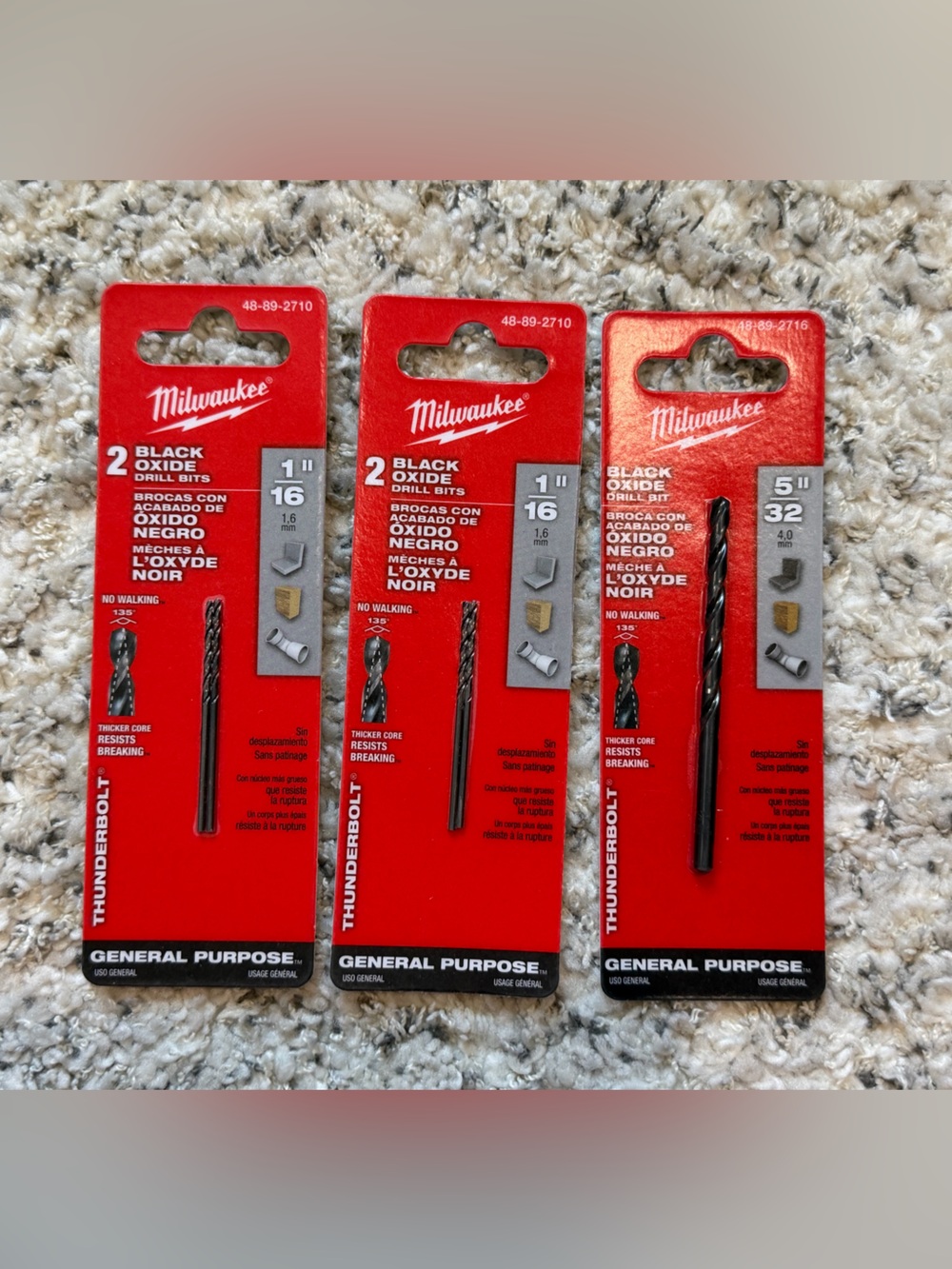 Milwaukee Black Oxide Drill Bit Set - bundle